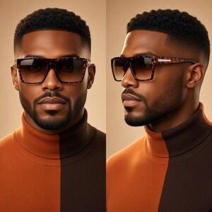 Oversized Large Men Sunglasses Bold Personalized Retro Fashion Shades Elegant